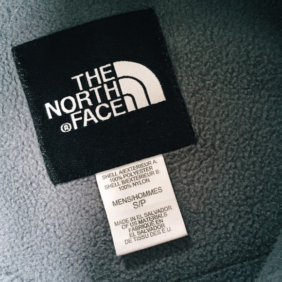 The North Face slate gray fuzzy jacket - Picture 3 of 4